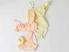 Name It lemon tonic badedragt neon